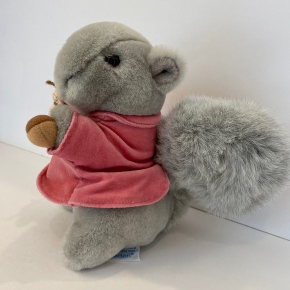 Vintage Eden Beatrix Potter Timmy Tiptoes 
Plush Toy Gray Squirrel, 7” - Picture 3 of 6